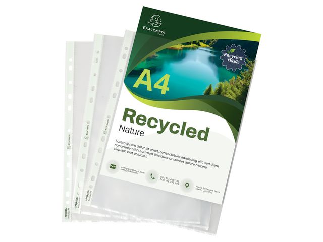 Plastlomme EXACOMPTA  A4 Recy120my (25)