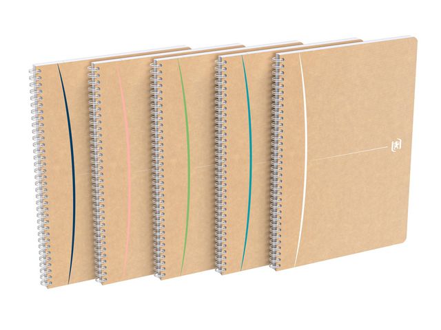 Notatbok OXFORD recycled A5 linjer ass