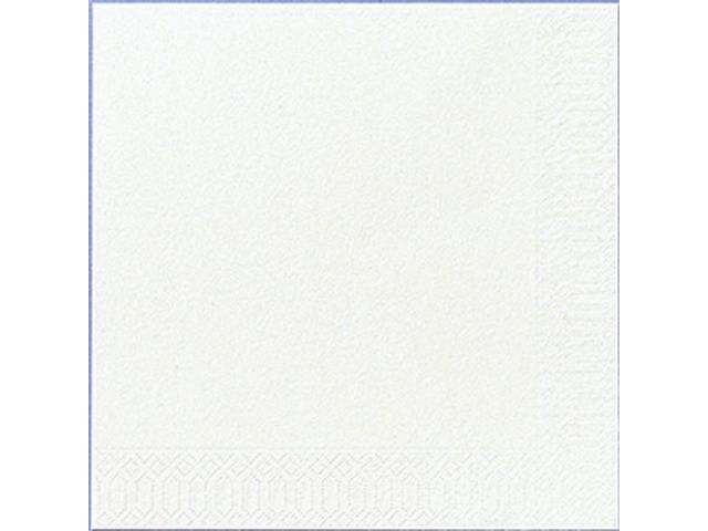 Serviett DUNI 3L 33cm hvit (125)