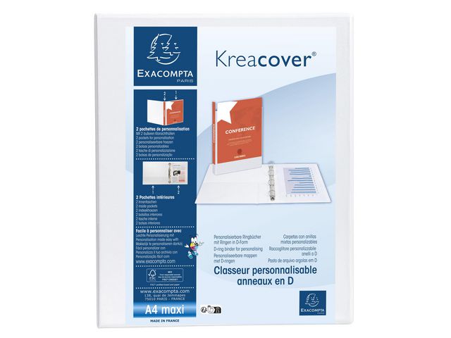 Innstikkperm EXACOMPTA A4+ 4D 25/47 hv