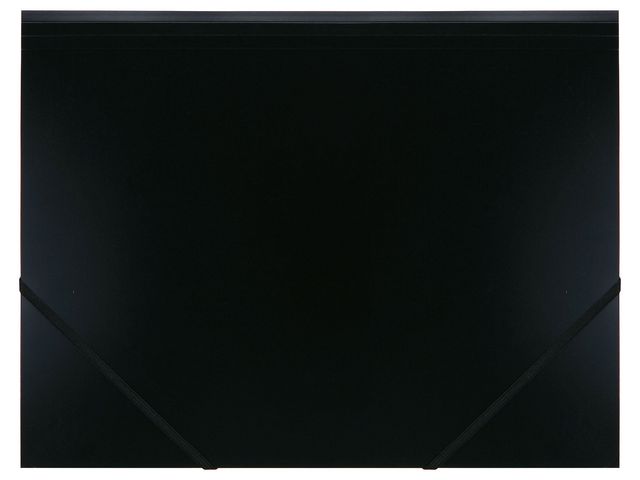 Strikkmappe FOLDERMATE PP A4 sort