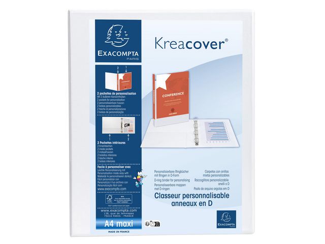 Innstikkperm EXACOMPTA A4+ 2D 30/47 hv