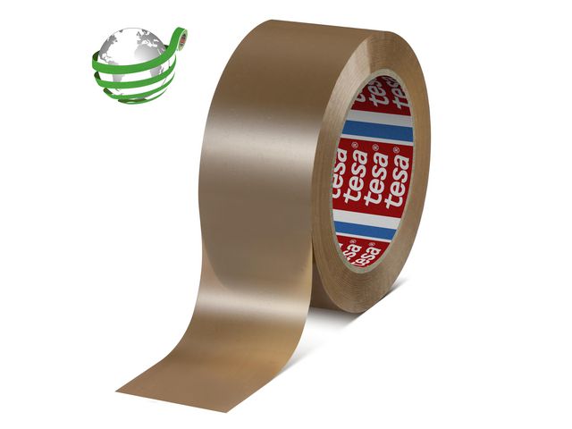 Emb.tape TESA PCR PET 50mmx132m brun