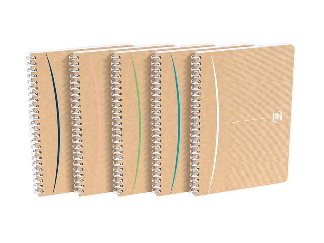 Notatbok OXFORD recycled A5 ruter ass