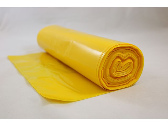 Avfallspose LD-PE 60x60cm 20my gul (100)