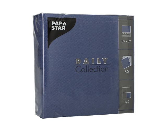 Serviett DAILY 2L 32x32cm mørk blå (50)