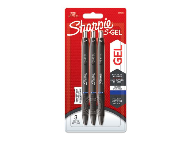 Geleroller SHARPIE S-gel 0,7 blå (3)