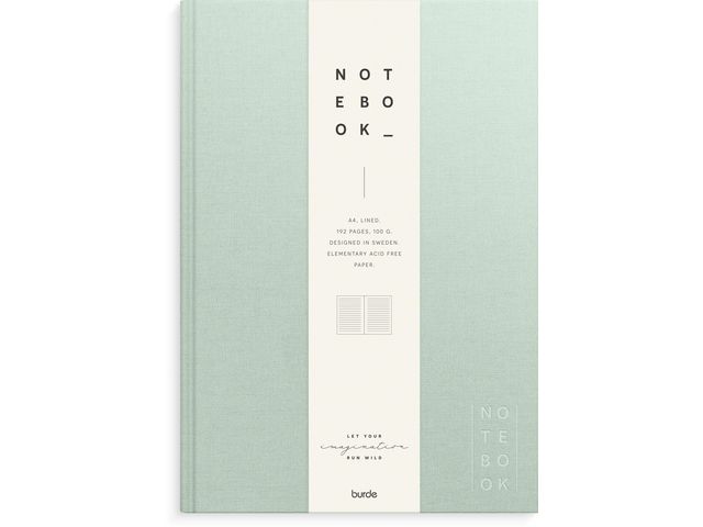 Skrivebok BURDE A4 linjer grønn