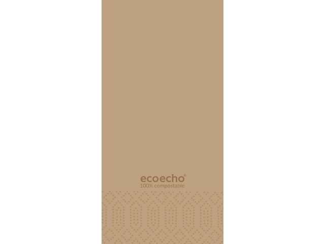 Serviett DUNI 3L 40cm 1/8 eco brun (250)