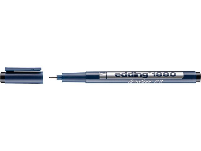 Fineliner EDDING 1880 0,3mm sort