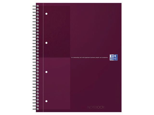 Notatbok OXFORD Int. A4+ linjer rød