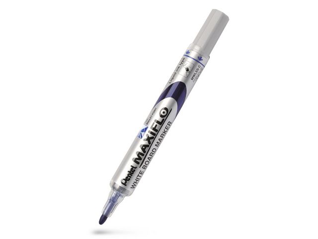 Whiteboardpenn PENTEL Maxiflo F rund blå