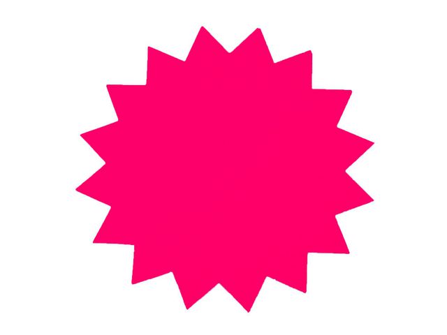 Salgsplakat stjerner 18cm/300g ne.rød20p