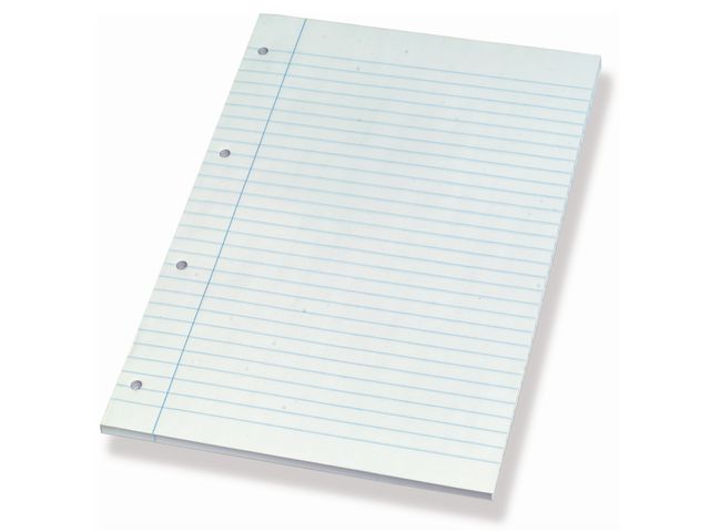 Kladdebok BANTEX A4 m/hull linjert