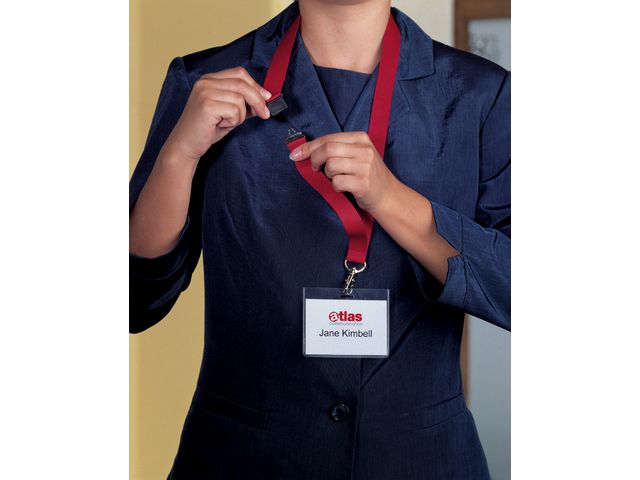 Halssnor DURABLE 88cm m/krok rød (10)