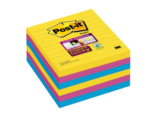 Notatblokk POST-IT SSN 101x101lj Carn(6)