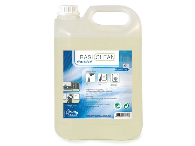 Rengjøring BASICLEAN glass og speil 5L