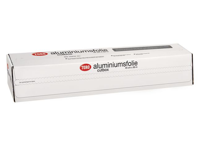 Aluminiumsfolie TORO cutbox 45cmx90m