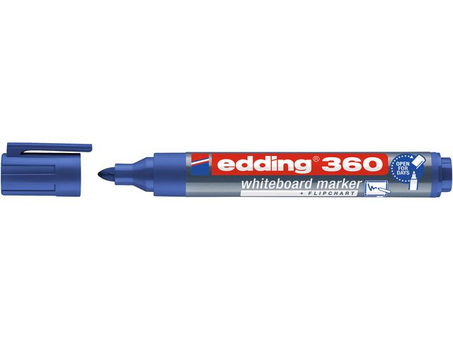 Whiteboardpenn EDDING 360 rund blå