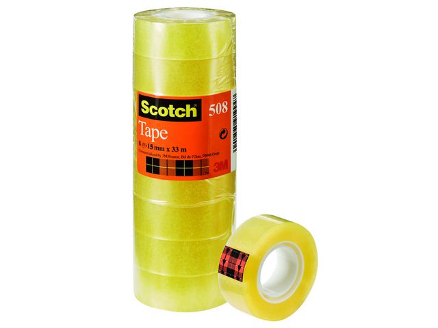 Tape SCOTCH 508 15mmx33m trans (10)