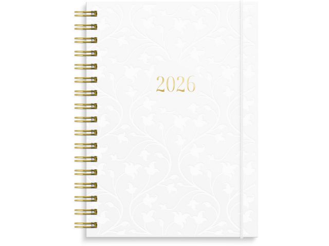 Ukekalender GRIEG Multi A6 2026 hvit