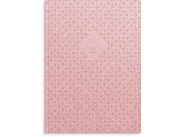 Sjefskalender GRIEG A5 imit. 2026 rosa