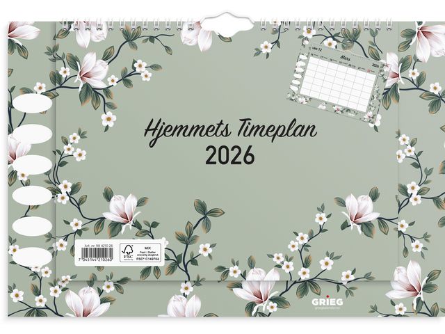 Hjemmets timeplan GRIEG 2026