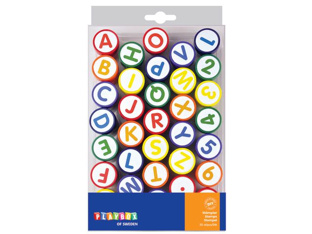 Stempler PLAYBOX bokstaver og tall (35)