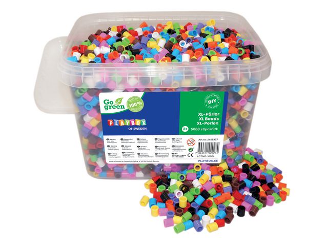 Perler PLAYBOX XL 10 farger mix (5 000)