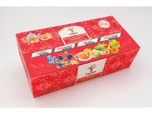Te TWINKLE sort assortert (80)
