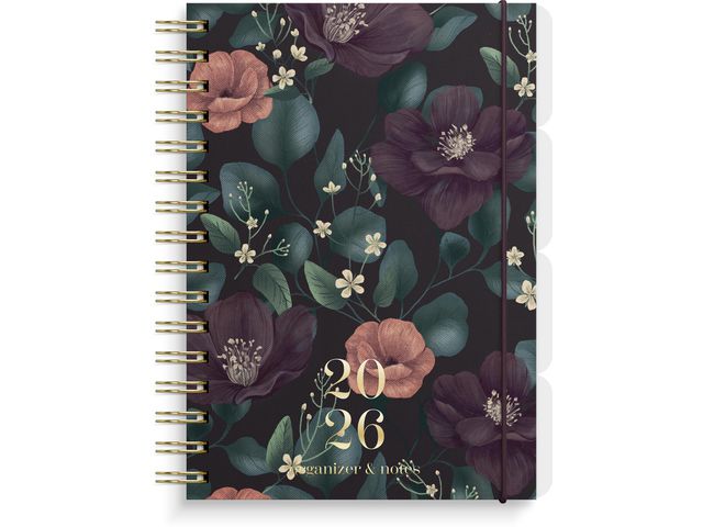 Organizer og Notes GRIEG A5 2026 Floral