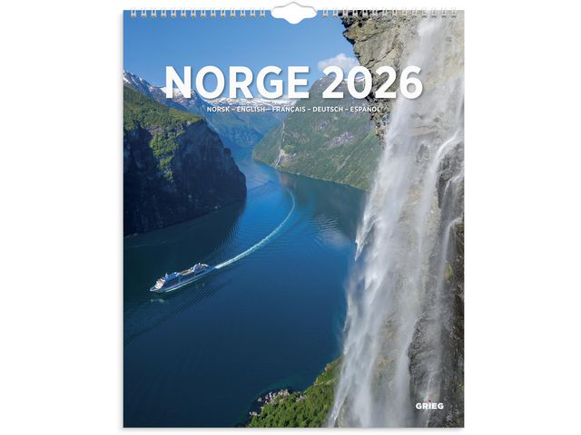 Billedkalender GRIEG 2026 Norge