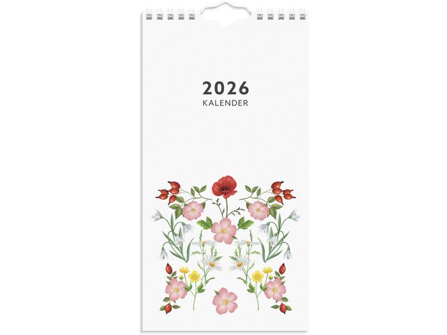 Veggkalender GRIEG 2026 Blomster Mini