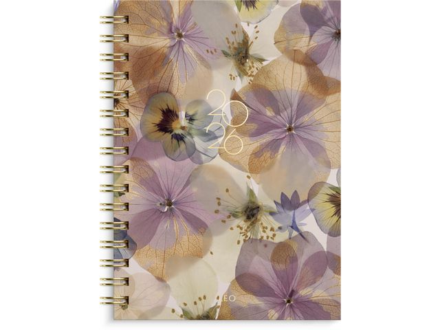 Kalender GRIEG Leo A5 spiral 2026 Fiol