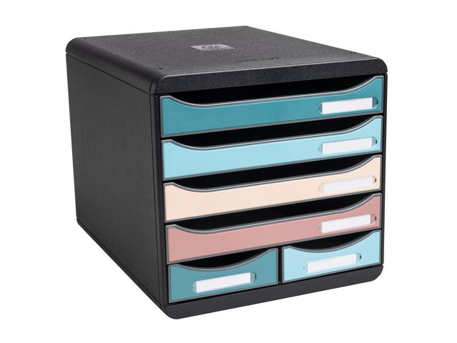 Skuffekabinett EXACOMPTA Skandi 6sk ass