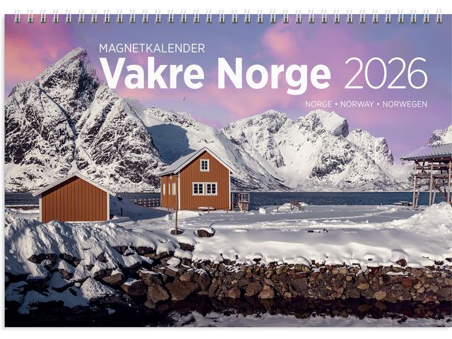 Magnetkalender GRIEG 2026 Vakre Norge