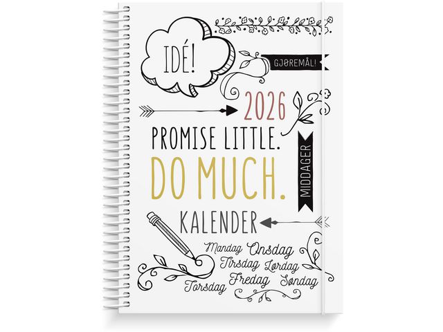 Ukekalender GRIEG A5 2026 Doodle