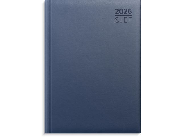 Sjefskalender GRIEG A5 imitert 2026 blå