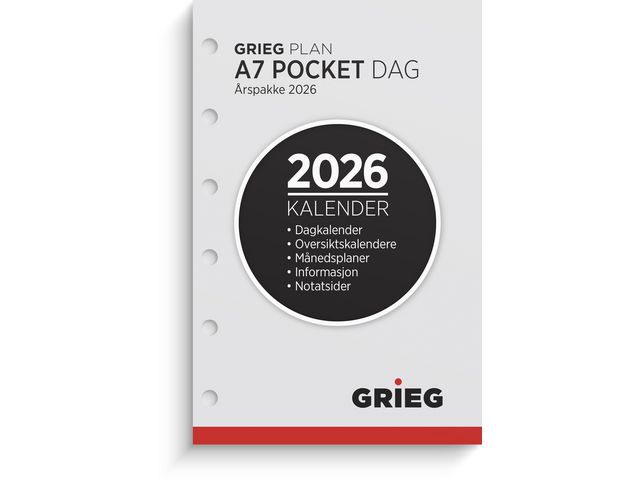 Årspakke GRIEG A7 2026 dag