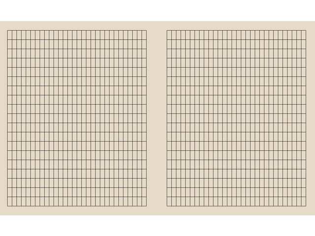 Kladdebok 17x21cm 55g 30bl 5x10mm ruter