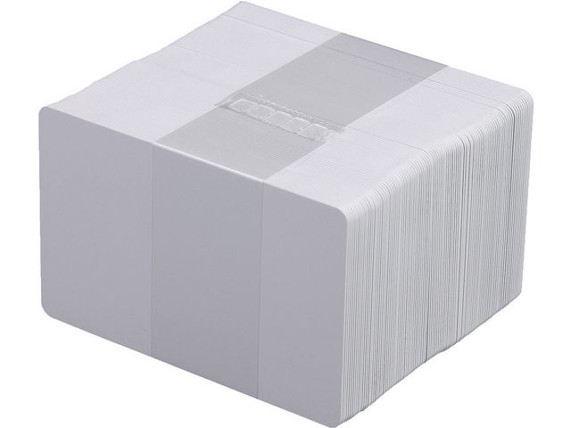 Plastkort 0,76mm hvite (100)