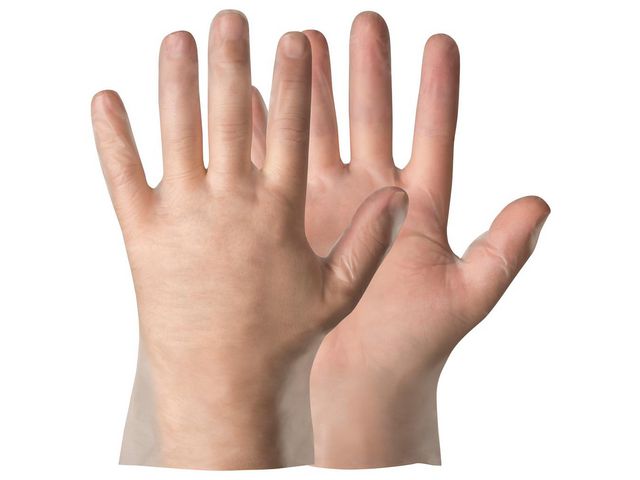 Hanske TEP engangs klar L (200)