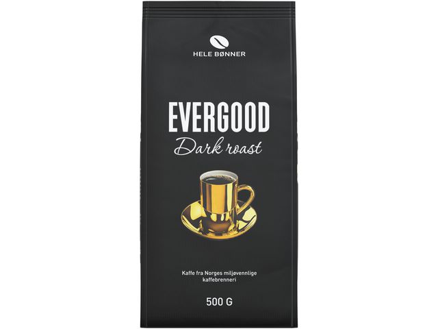 Kaffe EVERGOOD Dark hele bønner 500g