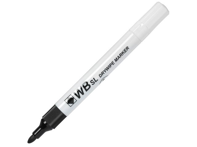 Whiteboardpenn rund sort (10)