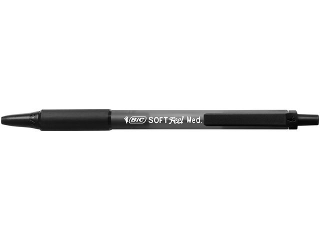 Kulepenn BIC Softfeel Clic Grip M sort