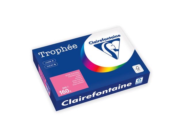 Kopipapir TROPHEE A4 160g rosa (250)