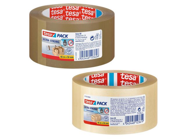 Emballasjetape TESA Ultra 50mmx66m brun
