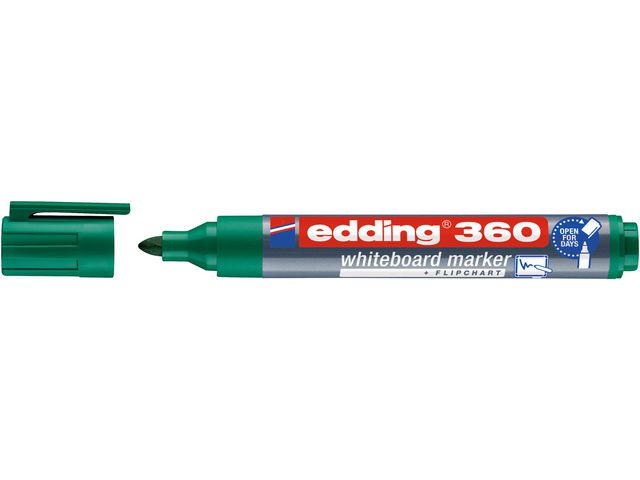 Whiteboardpenn EDDING 360 rund grønn