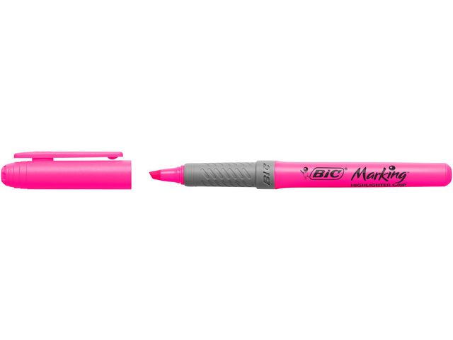 Tekstmarker BIC Highlighter Grip rosa