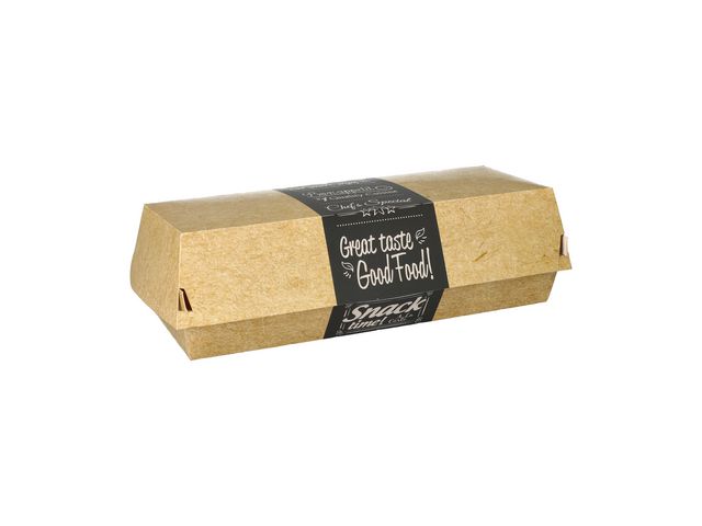 Baguetteboks PURE papp 21x7,5x6,2cm (50)